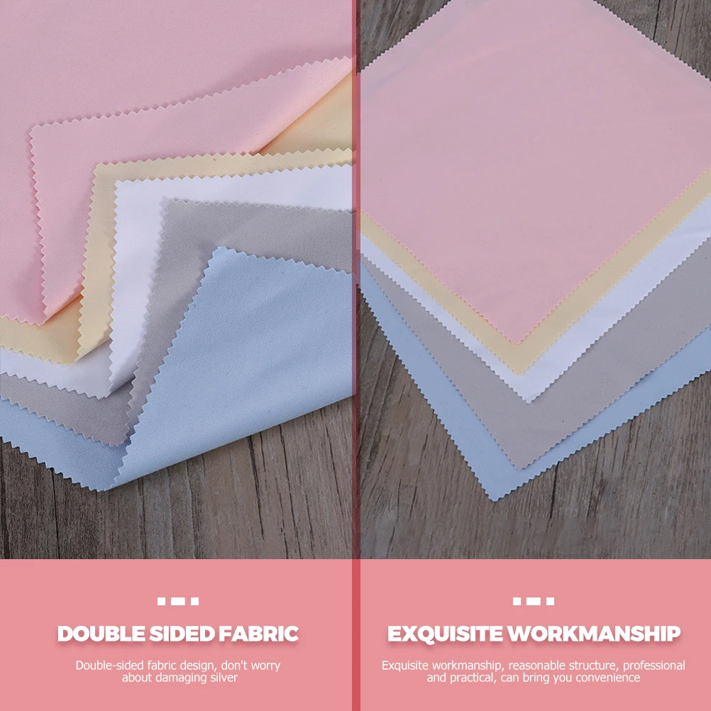 

Silver Polishing Cloth Jewelry Cleaning Sterling Cleaner Wipes Detergent Superfine Fiber Microfiber