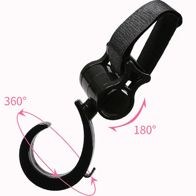 

1-10PC Baby Bag Stroller Hooks Infant Organizer Bag Hanger Stroller Accessories Large Hook Shopping Prop Multifunction Pram Hook