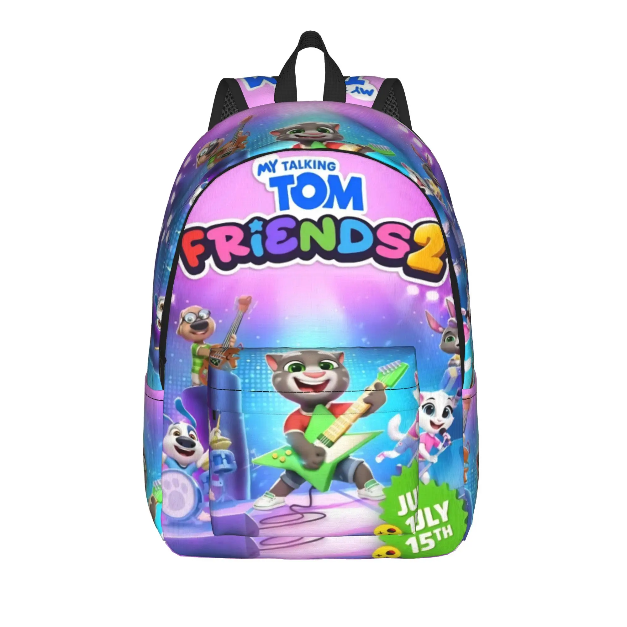 T-Talking T-Tom And F-Friends Backpack for Men Women Cool Student Hiking Travel Daypack  Laptop Computer Shoulder Bag Gift