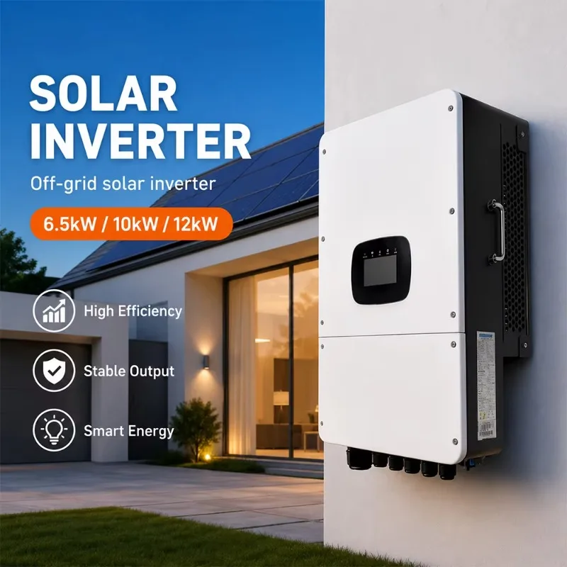Single Phase 6.5KW 10KW 12KW Hybrid Inverter 220V 230V 240V For Home Solar Battery System