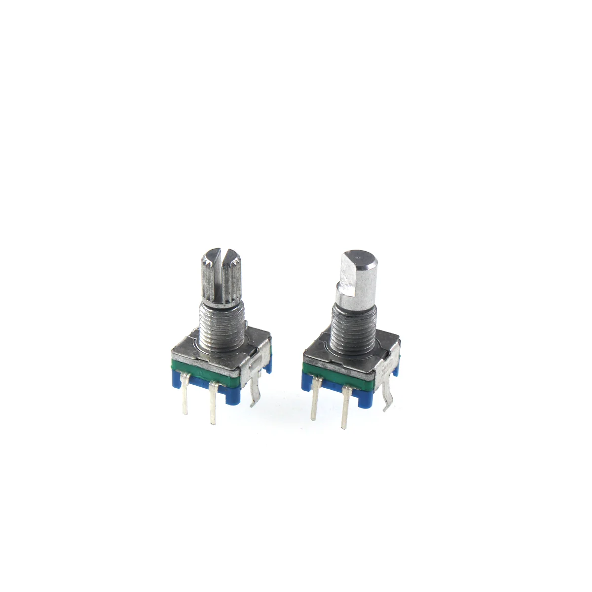 Codificador rotatorio EC11 de eje medio/ciruela, longitud del mango de 15mm/20mm, interruptor de código/EC11/potenciómetro digital con interruptor de 5 pines, 5 uds.