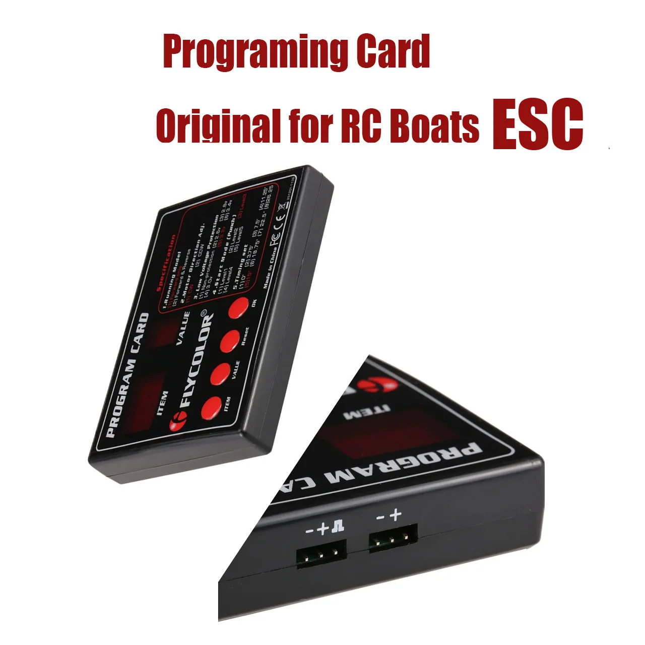 Flycolor Programing Card Original for RC Boats 50 to 150A ESC Electronic Speed Controller Remote Control