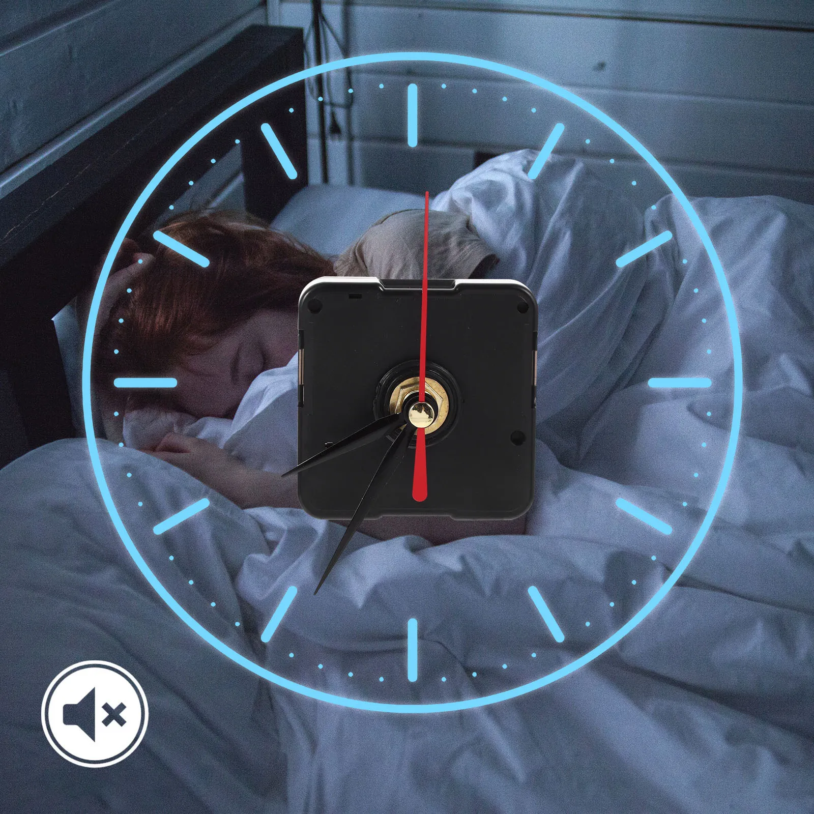 

1Set Clock Motor Replacement Silent Quartz Movement DIY Wall Clock Mechanism Kit Replacement Hands Long Shaft Mechanism