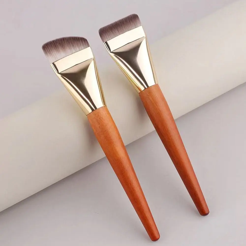 

Make Up Tools Ultra Thin Foundation Brush Smooth Soft Flat Contour Brush Lightweight Bevel Design Makeup Brushes Women