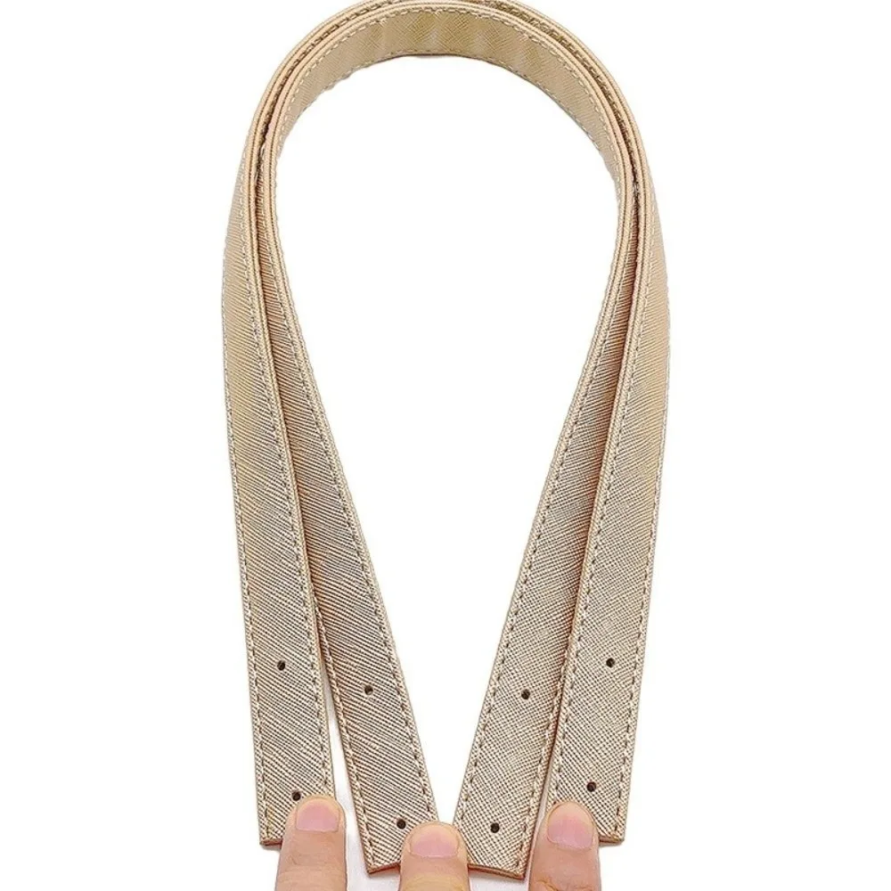 Durable 2pcs Bag Straps PU Leather 60cm Length Shoulder Bag Strap Detachable With Rivets DIY Bag Straps DIY Projects
