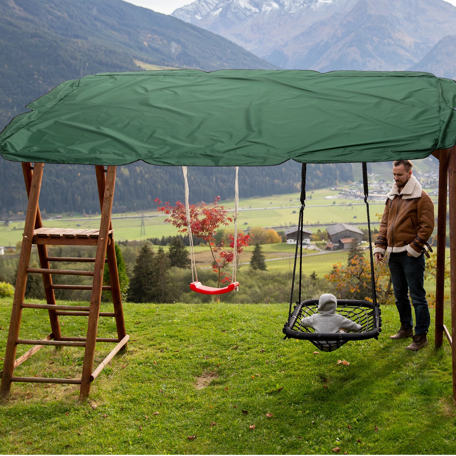 

Swing Cover Canopy Replacement Garden Furniture Curtain Heavy Duty Covers Protector Hammock Tent