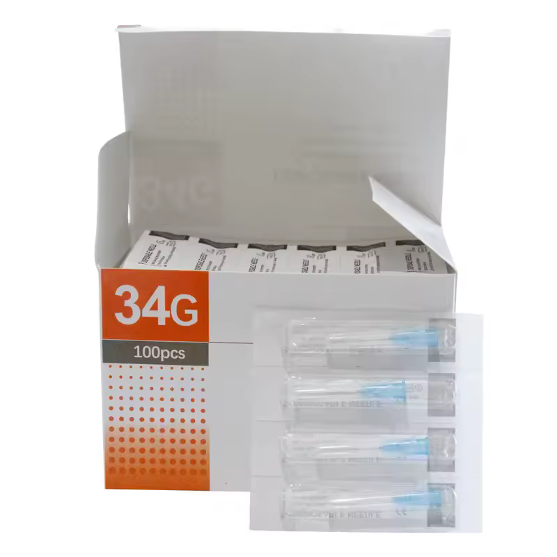 100Pcs 25G 27G 29G 34G 33G 32G 31G 30G Painless Small Superfine Beauty Needle Disposable Injection Piercing Needles 1.5/4/6/13mm - Image 4