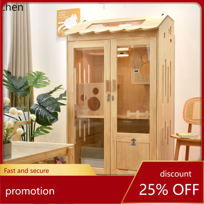 

Домик для кошек ZML из массива дерева, большой, для дома, вилла, лежанка для кошек