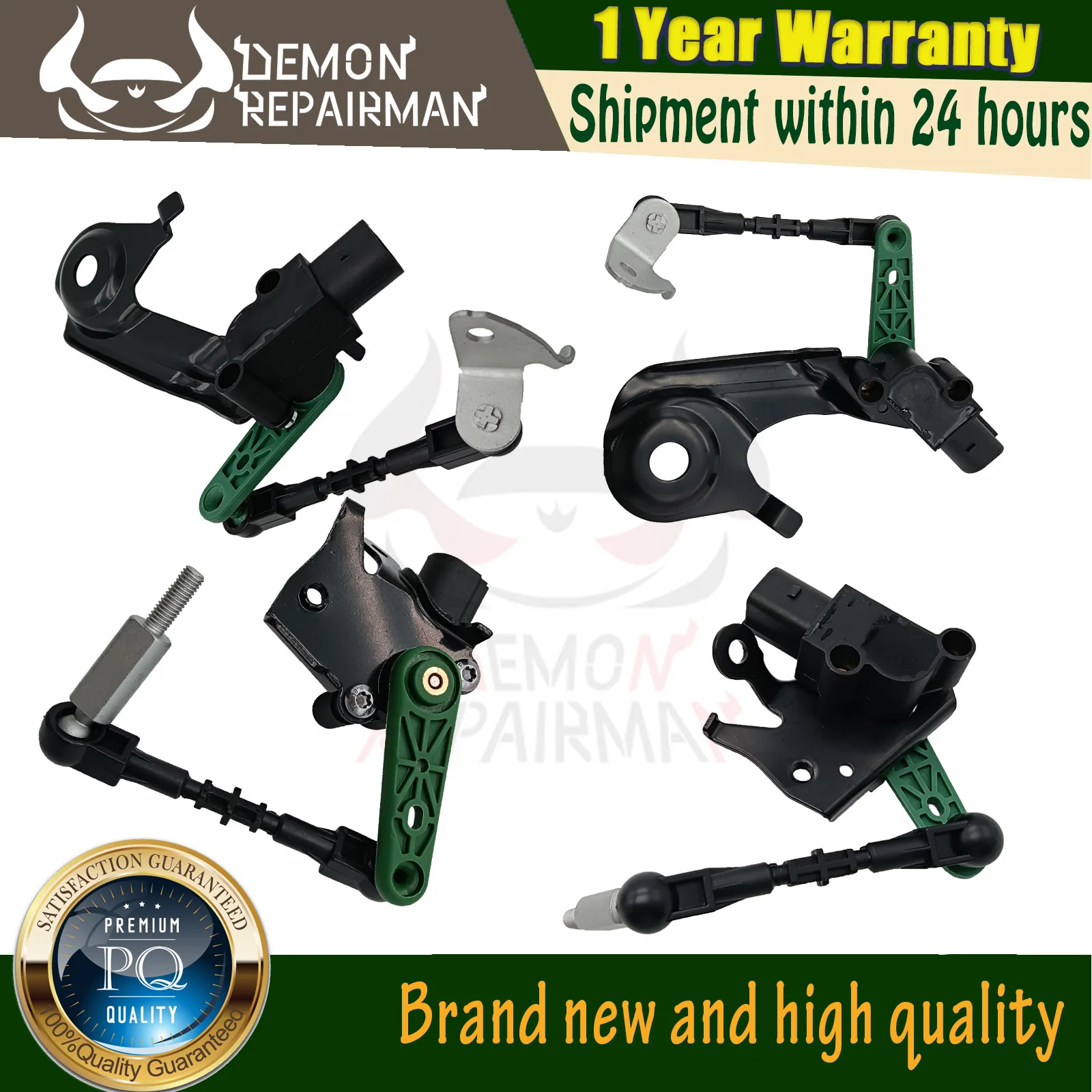 

new Front Rear Left Right Level Sensor Whole set For Audi A6 C7 A7 A8 RS7 S6 2.0l 3.0l 4H0941286G 4H0941285G 4H0941310C 3C907503