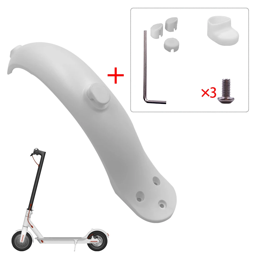 Für Xiaomi Mijia MI M365 1S M187 Pro E-Scooter Reifen Splash Kotflügel mit Hinten Rücklicht Vorne Hinten schutz Kotflügel schraube linie Teile