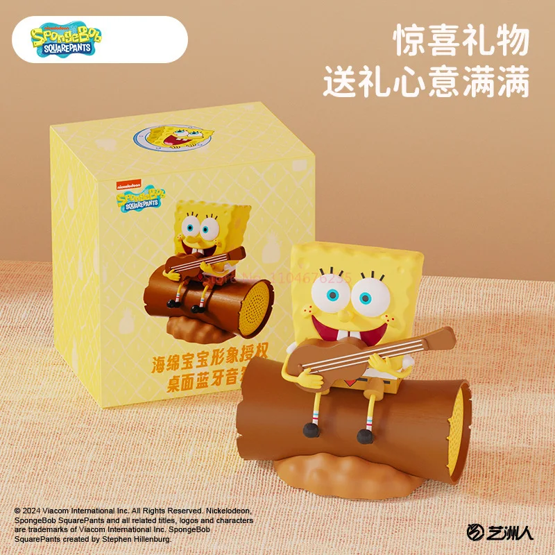 

Anime Peripheral Spongebob-Squarepants Bluetooth Speaker Figurines Desktop Cartoon Ornaments Portable Mini Speaker Birthday Gift