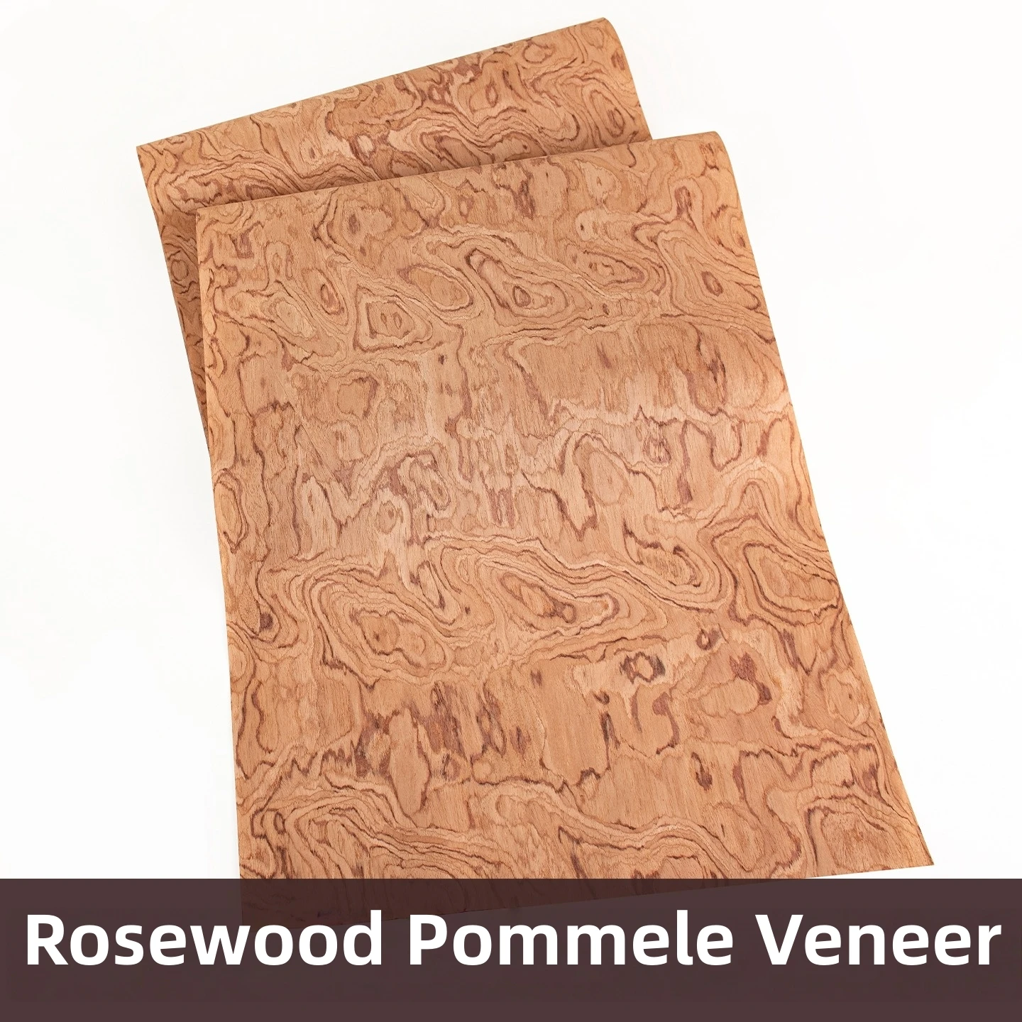 58x250cm Rosewood Pommele Engineered Wood Veneer For Furniture Cabinetry Interior Renovation And Home Decoration