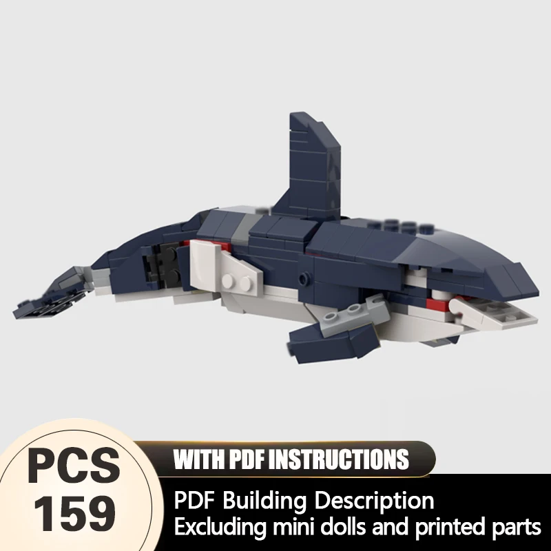 

Creators Animal Series Model MOC Building Bricks Orcinus Orca Modular Technology Gifts Holiday Assemble Children Toys Suit