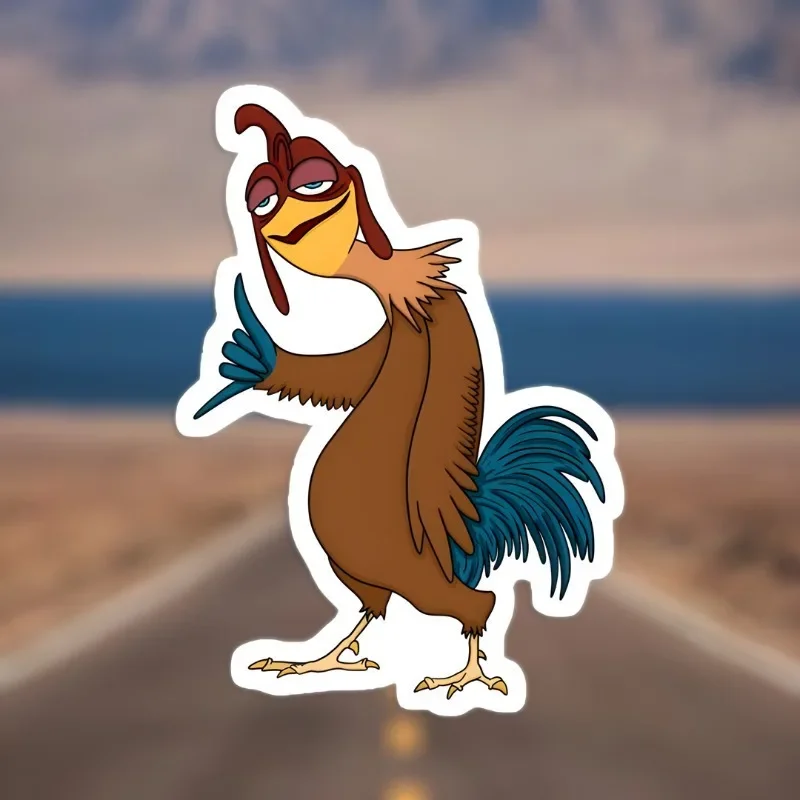 

Cute Rooster Cartoon Sticker - Durable Matte Waterproof Decal, Easy to Apply for Cars & Daily Item Decoration