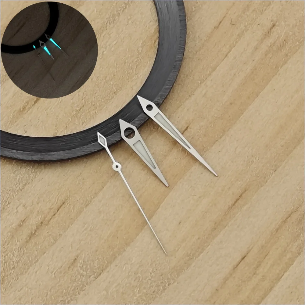 ตัวชี้ NH35น้ำผีสีฟ้าสีเขียวส่องสว่างตัวชี้2824ของนาฬิกาดำน้ำ2836สวิตเซอร์แลนด์เพลากลางของโรงงาน C