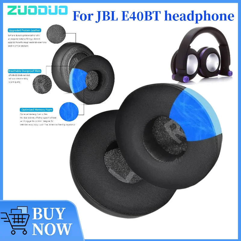 

ZUODUO Cooling Gel Ear Pads For JBL E40BT Gaming Headphones replacement Earmuffs Ear pillows ear covers cushion