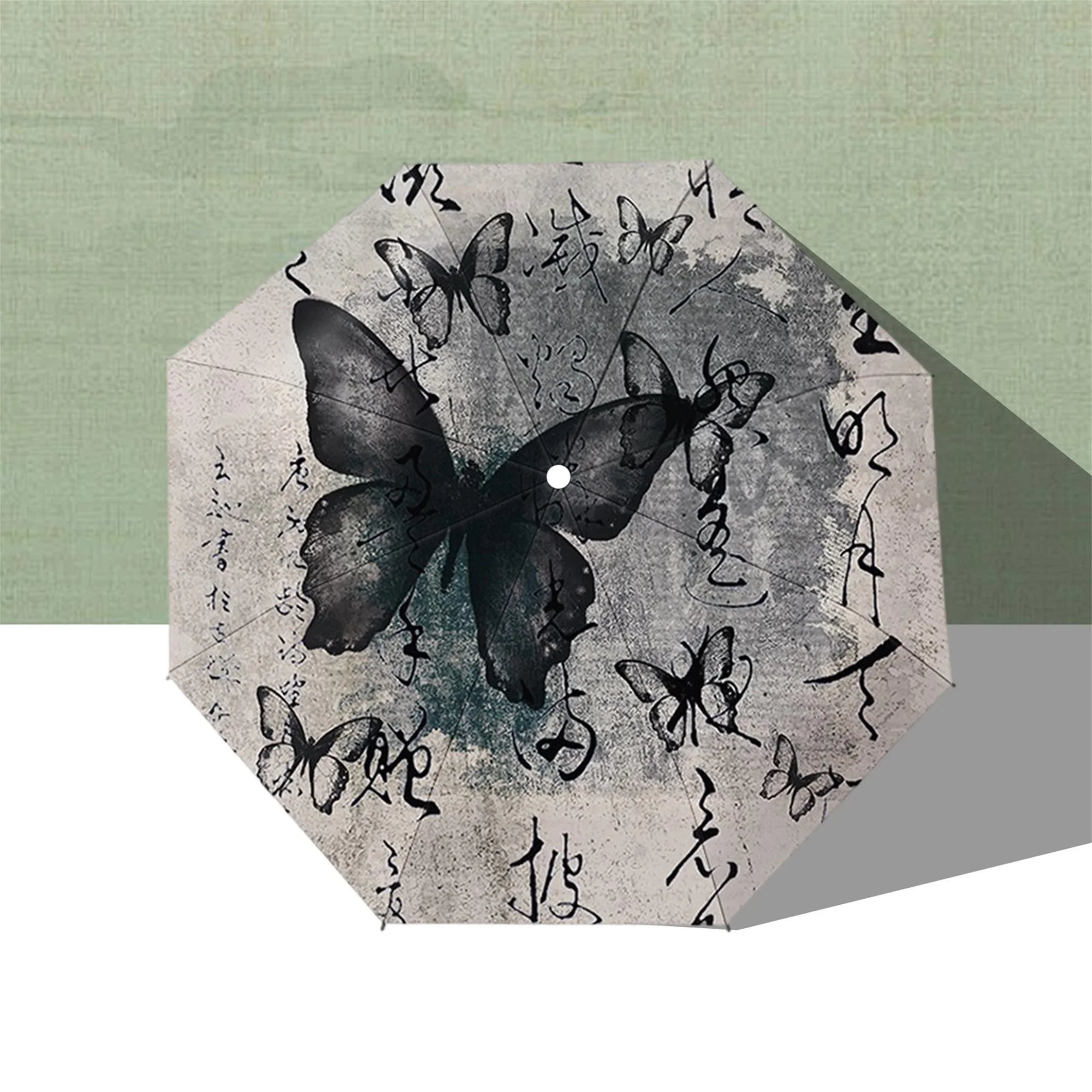 

Стильный дорожный зонт с цветочным принтом и автоматическим открытием, легкий компактный ветрозащитный складной зонт для женщин и подростков