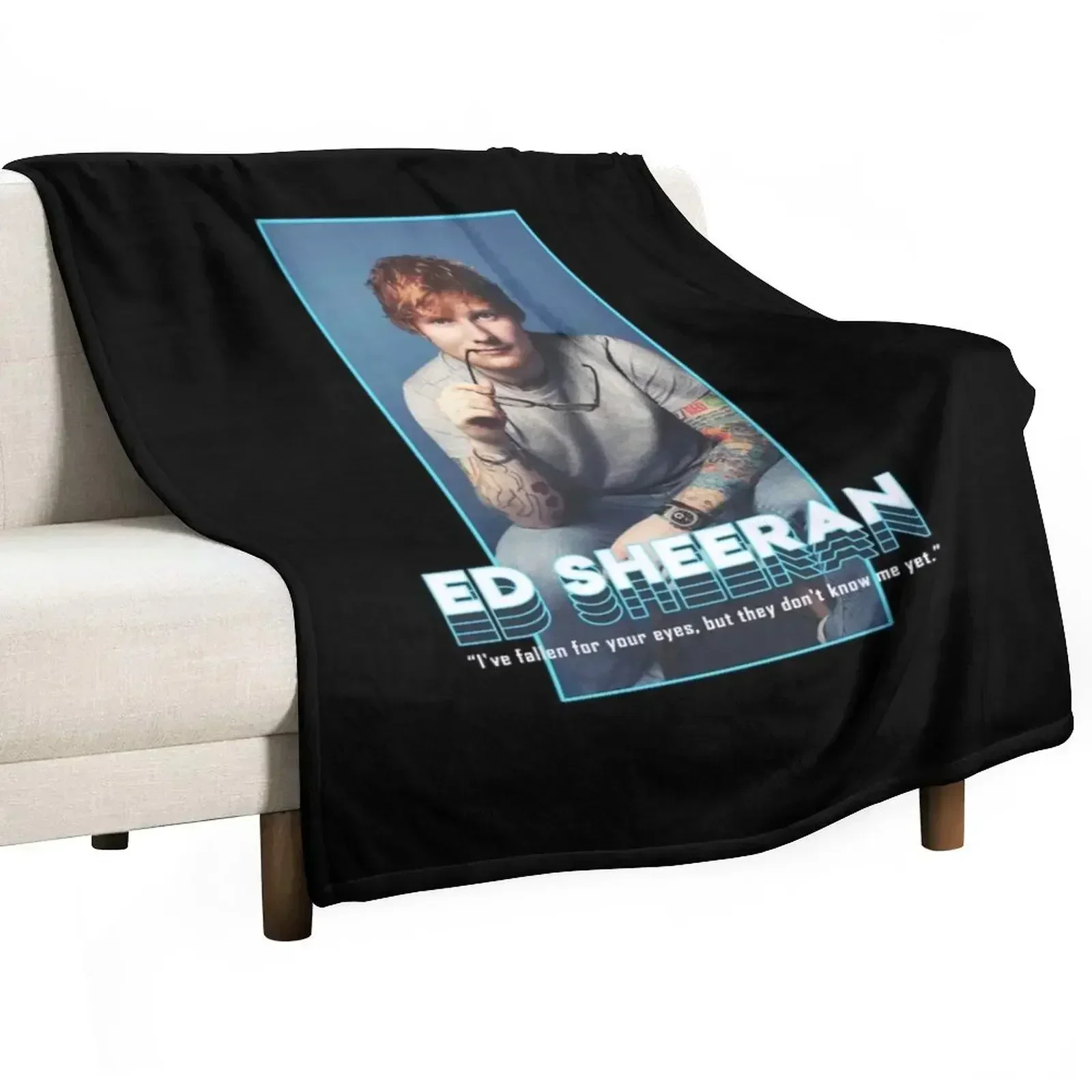 

best singer t shirt Ed Sheeran Throw Blanket Kid'S Soft Warm sofa bed Blankets