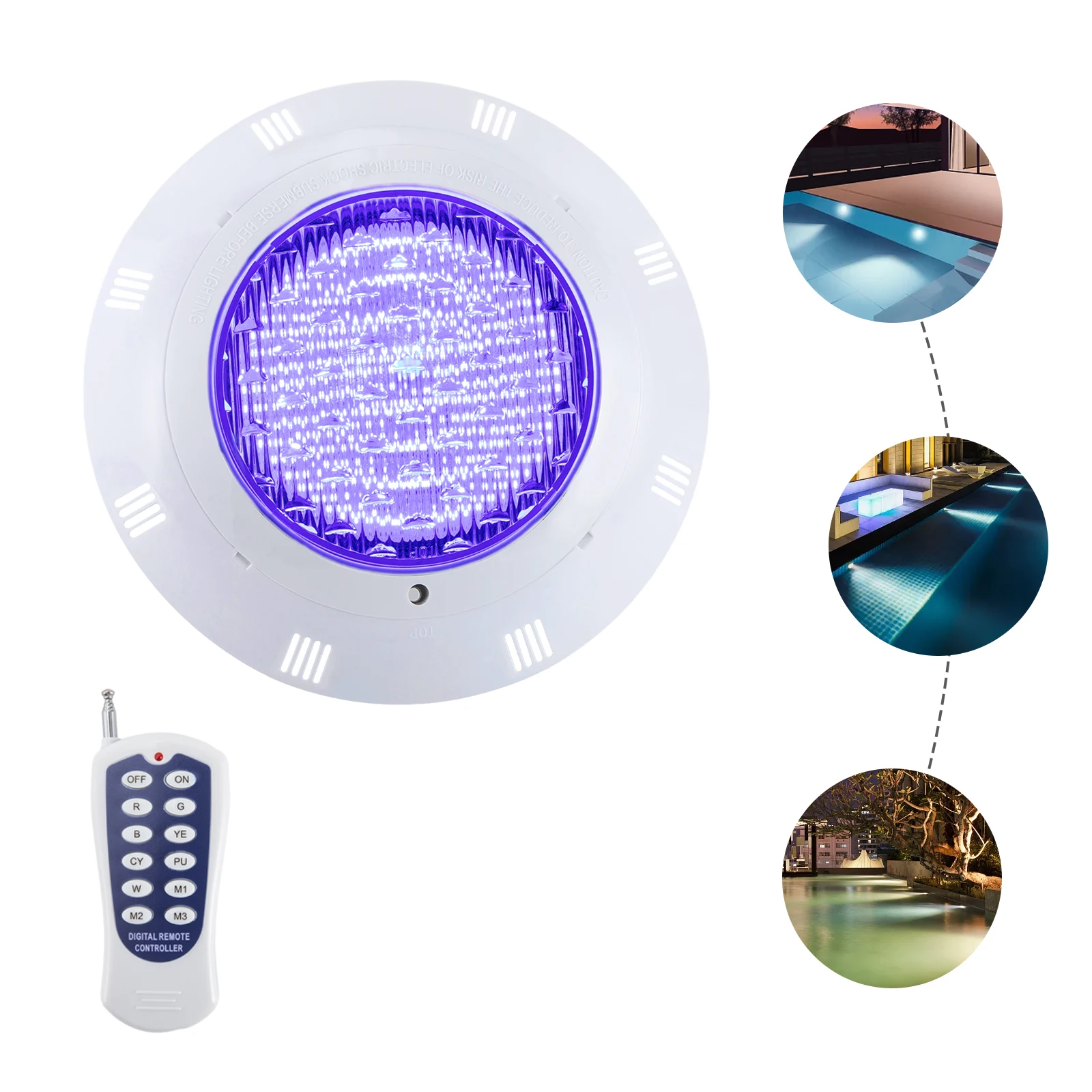 RGB LED Pool Light for Swimming Pools, Water Feature Pools, Water Parks AC 12V 36W Pool Light