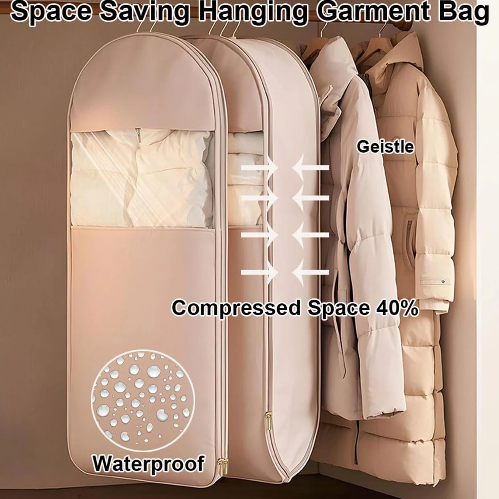 

Wardrobe Organizer Box Dustproof Storage Bag For Down Jacket Quilt Clothes Multifunctional Home Storage Accessory Storing Bags