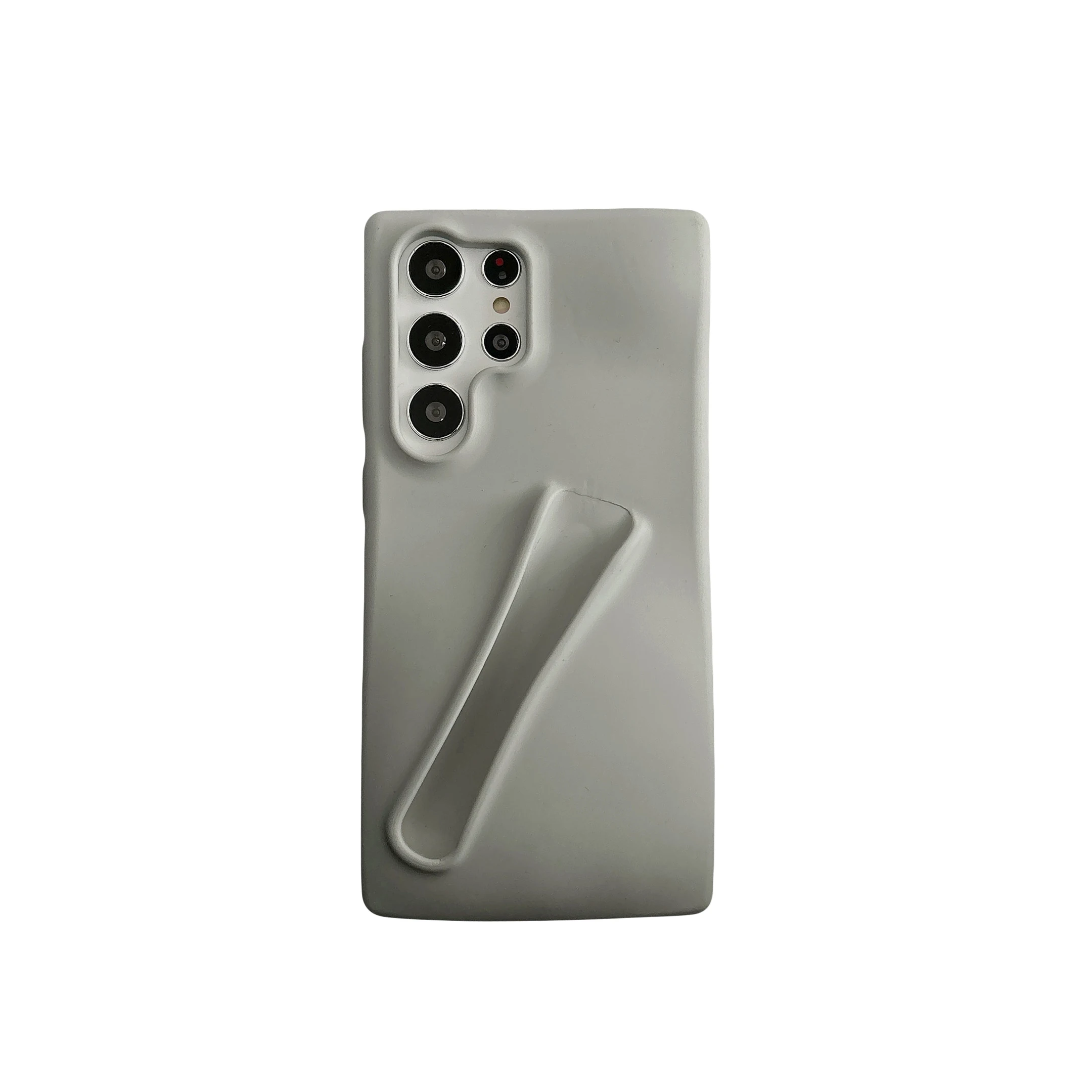For Samsung Galaxy S24 S23 Ultra Plus Case with Lipgloss Holder Lip Gloss Lipstick Lip Balm 3D Make-Up Silicone A54 14 15 Funda