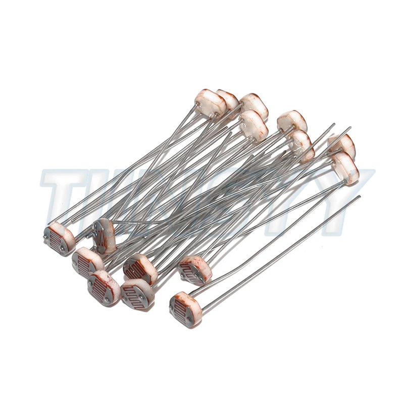 50PCS/lot LDR Photo Light Sensitive Resistor Photoelectric Photoresistor 5528 GL5528 5537 5506 5516 5539 5549 For Arduino