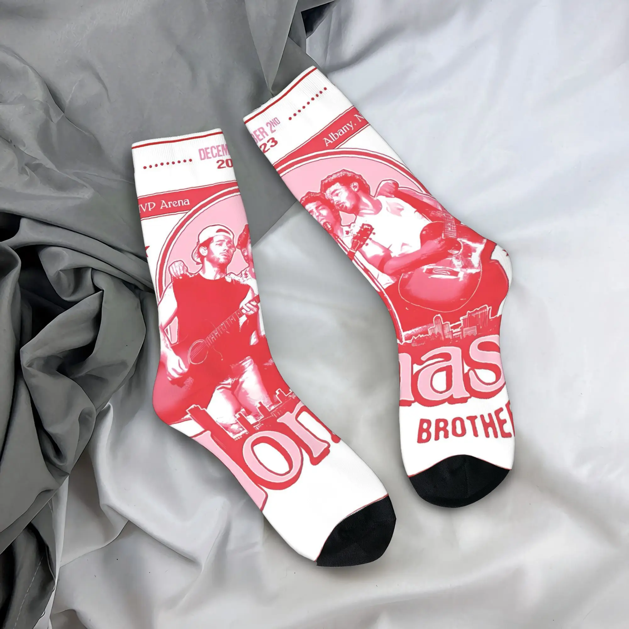 Calzini unisex da uomo Jonas Bros 20th Anniversary Tour Calze Calzini antiscivolo di qualità Calzini da esterno dal design casual autunnale