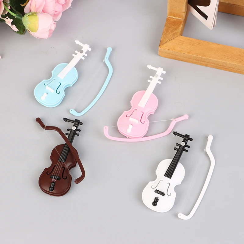 1PC Mini Miniature Violin Simulation Violin Handmade Desktop Violin Decoration Odorless Doll House Accessories - Detail 1