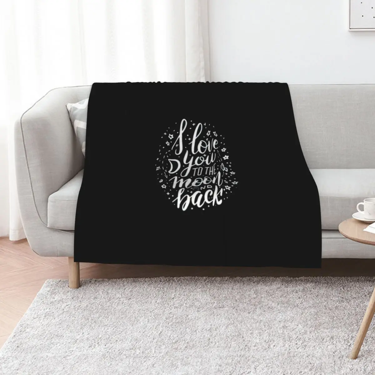 

I Love You to the Moon and Back T-Shirt Throw Blanket christmas gifts sofa bed For Decorative Sofa for winter Blankets