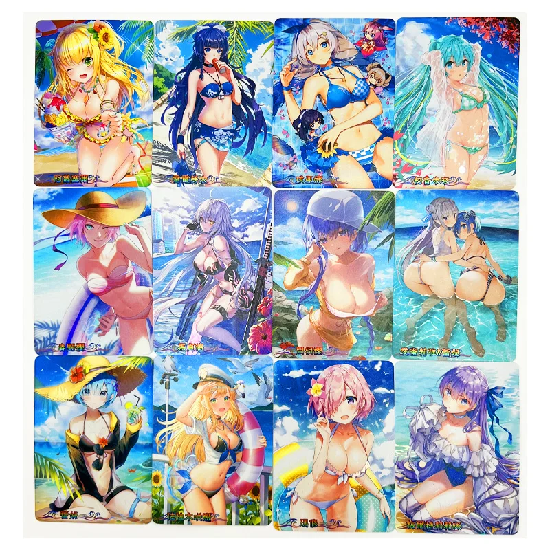 55 teile/satz acg sexy android 18 rem Badeanzug 8.8*6,3 cm Spielzeug Hobbys Hobby Sammlerstücke Spiel Sammlung Anime Karten