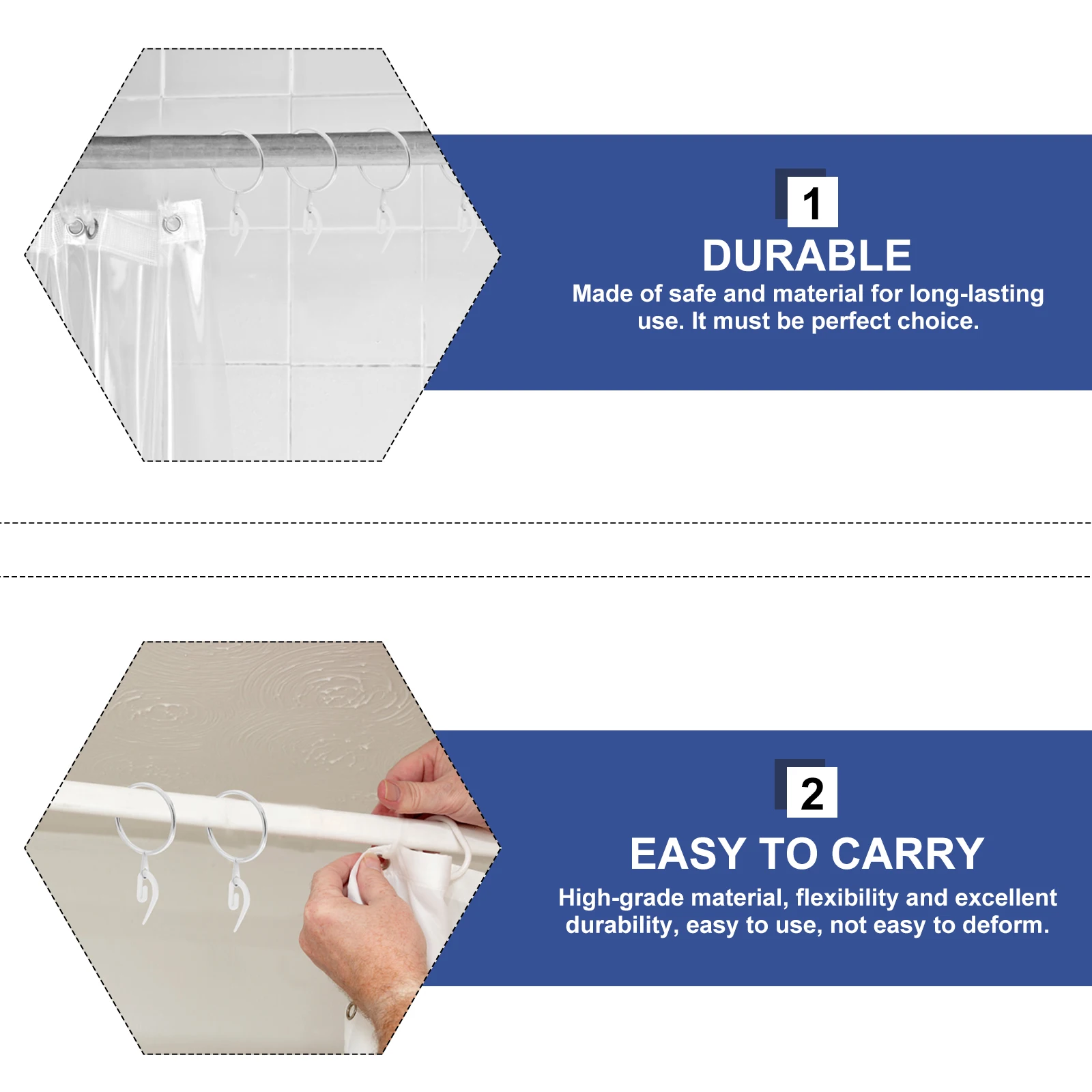 

Curtain Rings with Tip Hooks Roman Ring Pendant Household Roman Rod Rings Curtain Rod Rings Curtain Buckle Rings