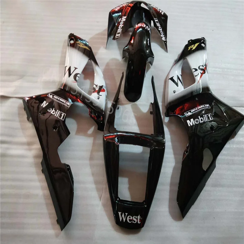 Injection molding Fairing fit for  YZFR1 98-99 YZF1000 1998 1999   YZF R1 98 99 YZF1000 1998 -1999 black white west Plastic Kit