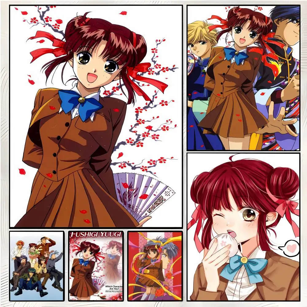 Modisches Vintage-Poster von F-Fushigi Yuugi Y-Yuuki Miaka, hochwertige dekorative Kunst und Heimdekoration für Zuhause, Raum, Kneipe, Innenbereich