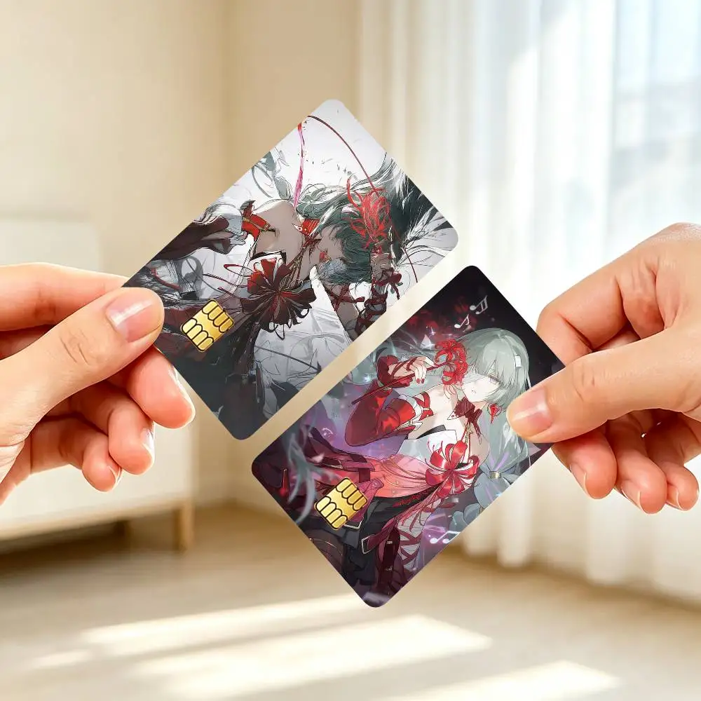 P-Phrolova Wuthering Waves Game Credit Card HD Stickers Small Chip Waterproof Sticker Game Card Decal Gift