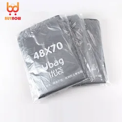 Silver Grey Large Plastic Bag Vest Bag Thickened Large Garment Packaging Logistics Bag Carrying Large Bag