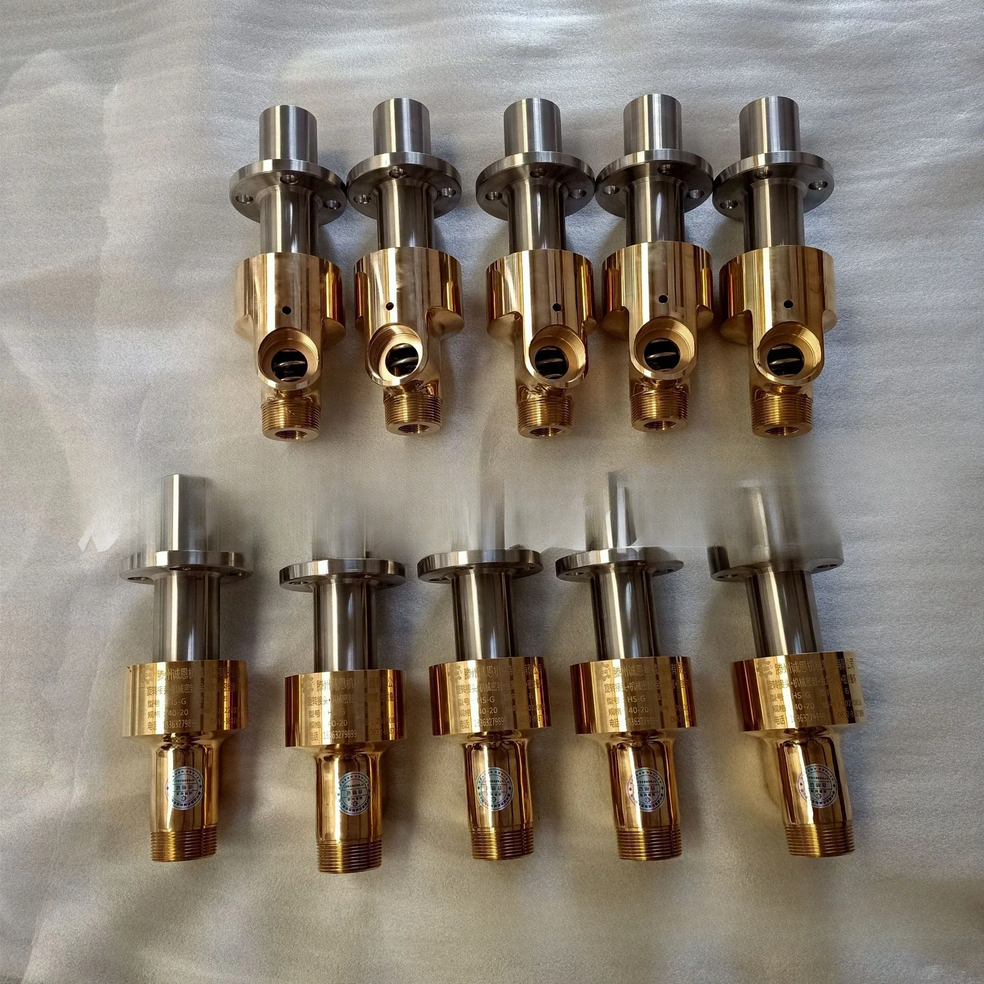 Manufacturer custom stainless steel rotor DN50 copper rotary joint cooling water pipe 360 degrees