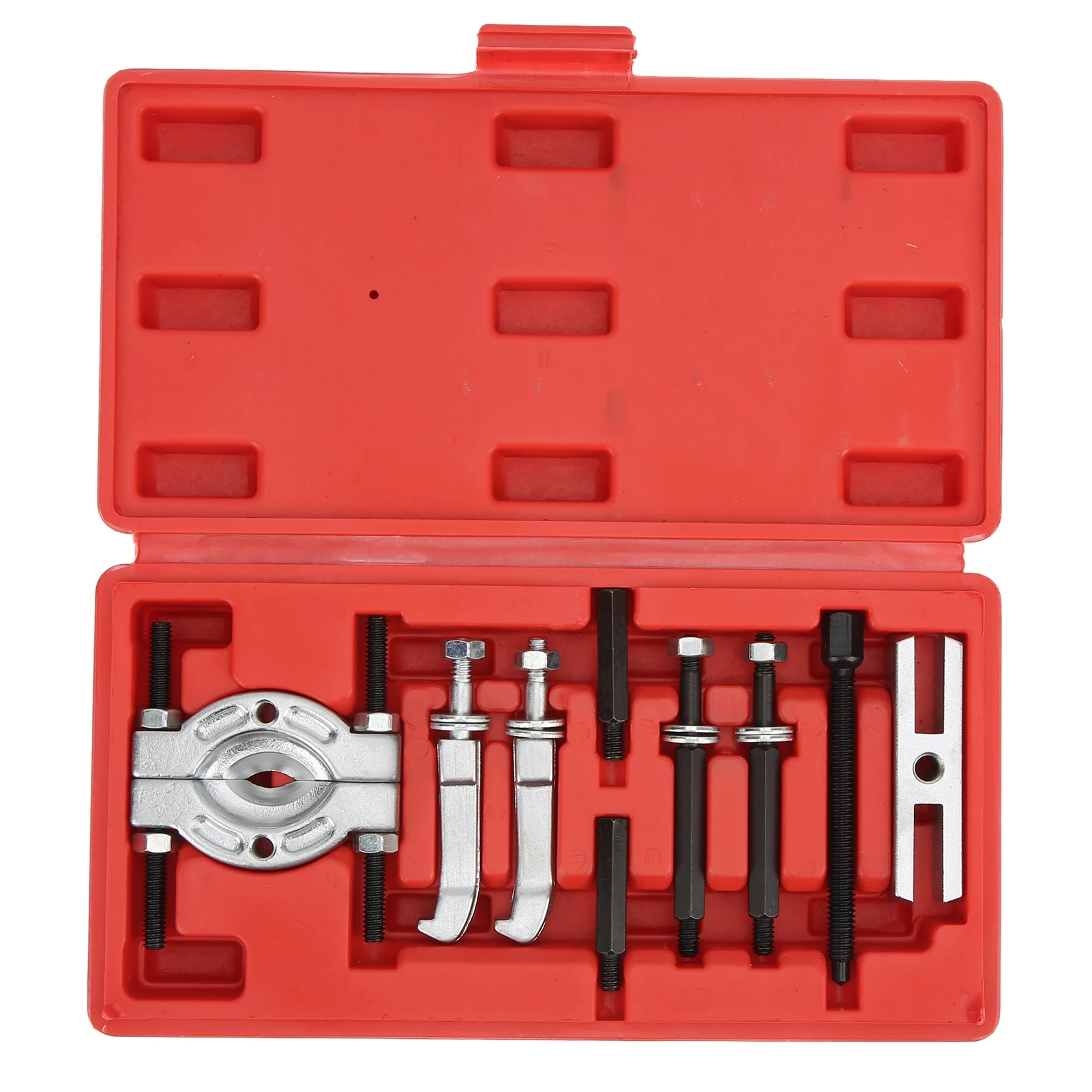 9Pcs/Set  Practical Bearing Puller Separator Car Bearing Removal Tool Puller with Box Auto Internal Bearing Puller Kits