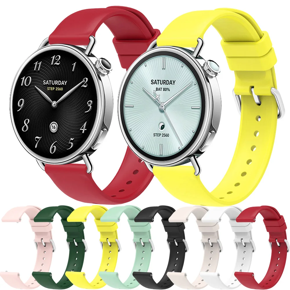 Xiaomi Watch S4 용 BEHUA 스트랩 Mi Watch S4 41mm 손목 밴드 팔찌 용 41mm Smartwatch 스포츠 실리콘 시계 밴드 스트랩 밴드