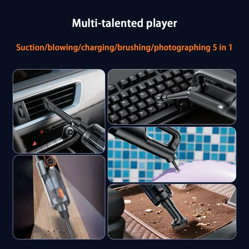 Xiaomi 170000pa 家庭用掃除機掃除機超強力吸引車ハンドヘルドワイヤレス家庭用掃除機