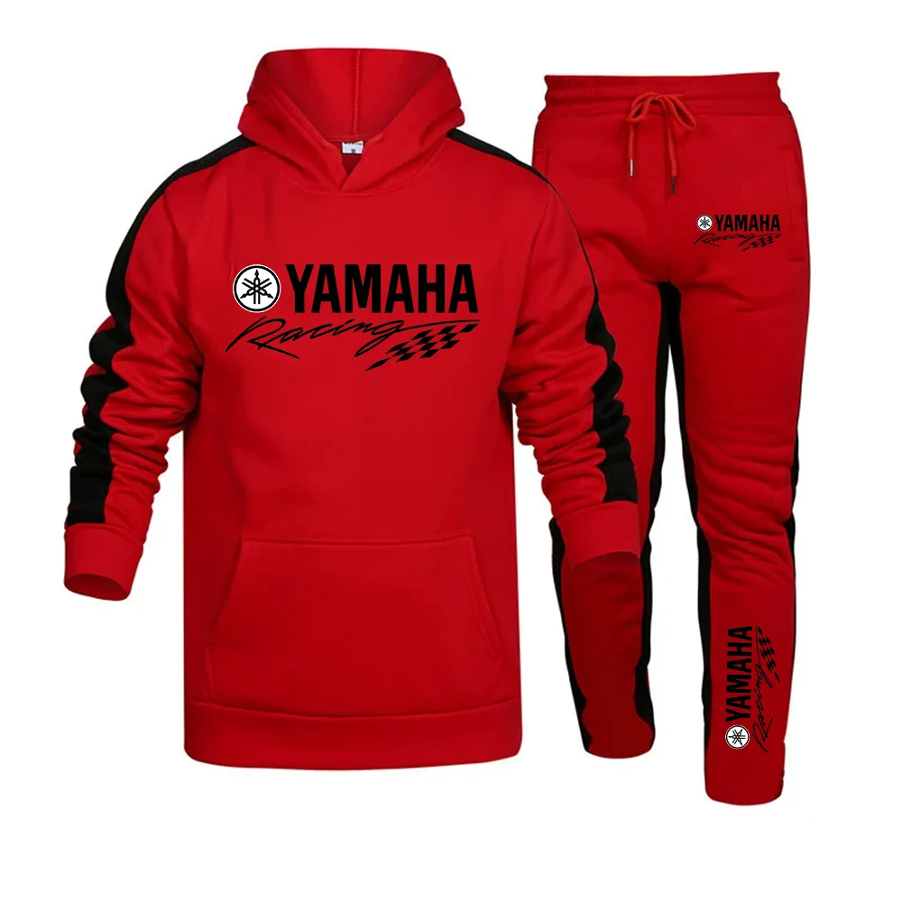 Nueva moda y moda, traje deportivo con logo Yamaha para hombre, Sudadera con capucha, pantalones deportivos, deportes casuales diarios de alta calidad para hombre j