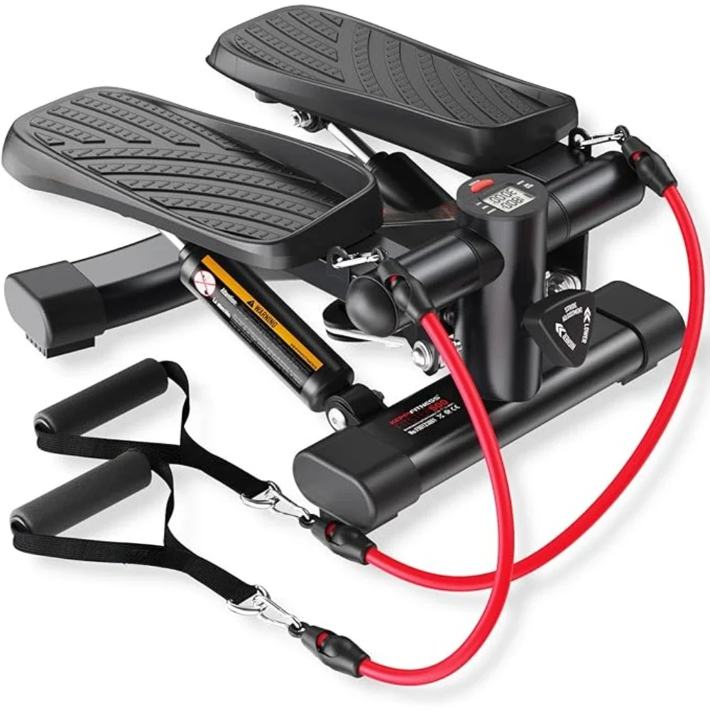 

Steppers for Exercise, 350LB Maximum Capacity, Mini Stepper with Resistance Bands for Cardio Fitness Full Body Workout