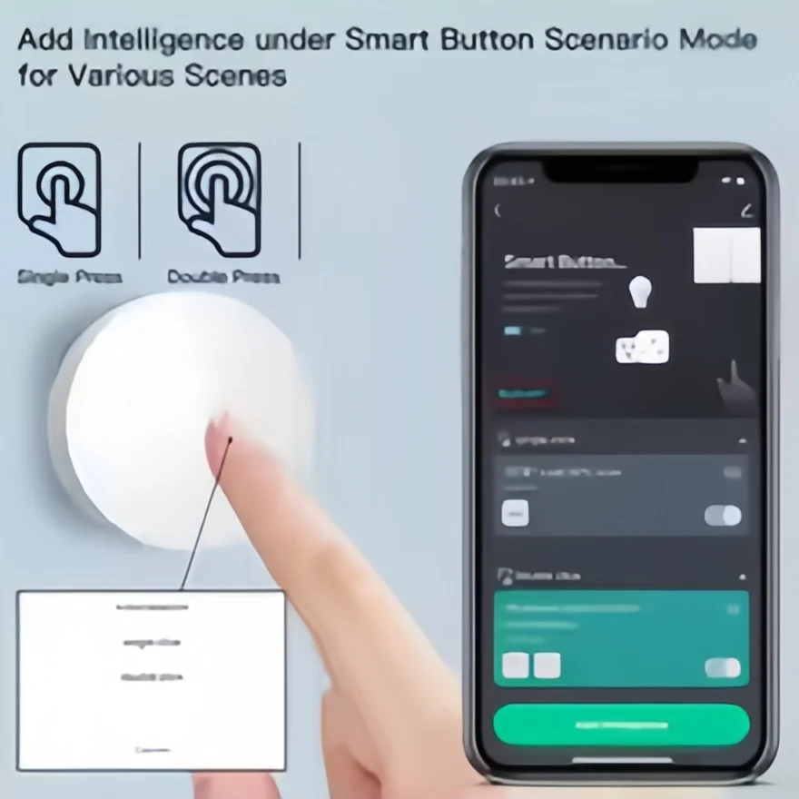 

Умный переключатель сцен Tuya ZigBee | Беспроводной пульт дистанционного управления | Умная кнопка для домашней автоматизации | Совместим с приложением Smart Life/Tuya.