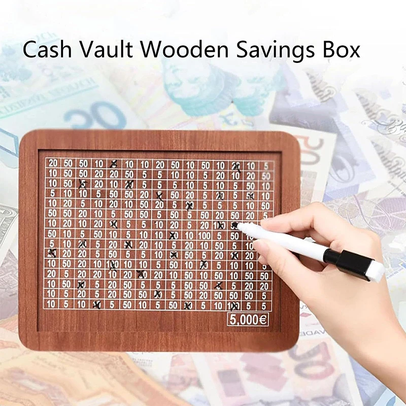 Money Box Piggy Bank Cash Saving Wood Container Decorative Retro Detachable Assembly Container Multifunction Supplies Accessory