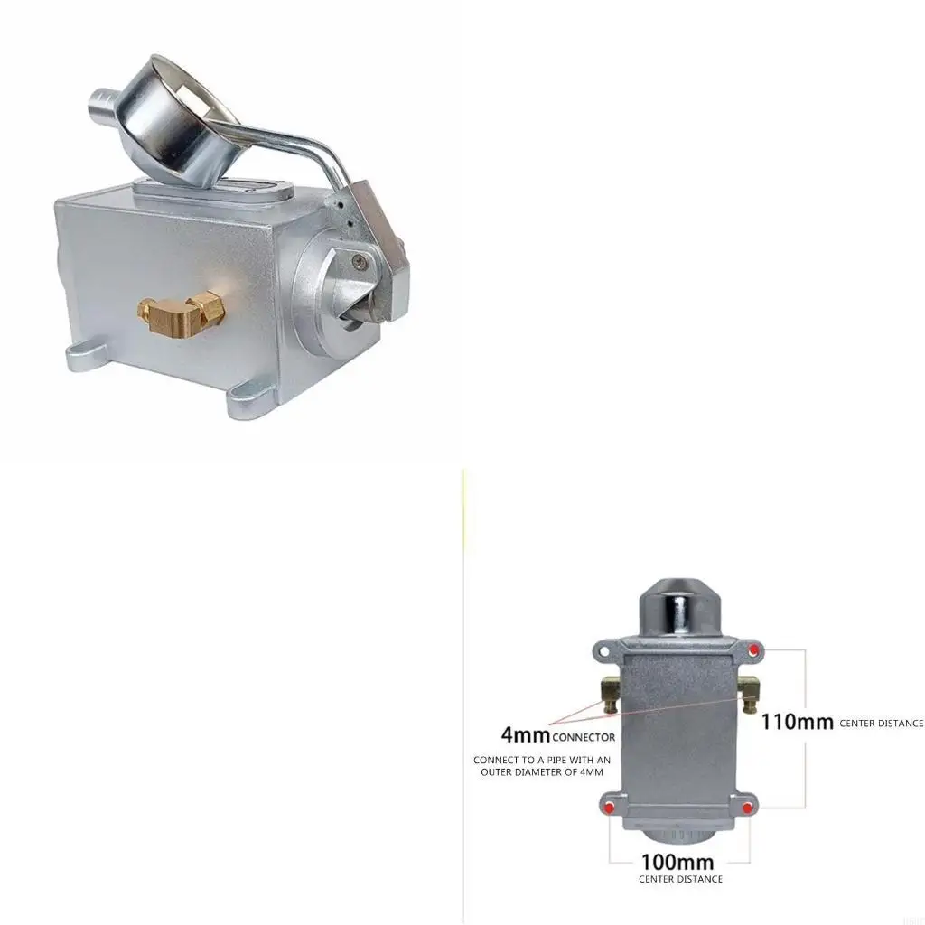 h58c-手動潤滑オイルポンプ-1l-4-ミリメートルダブル出口ポートフライス盤ハンドポンプ