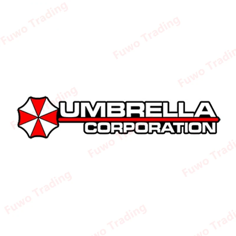 Fuwo Trading Car Stickers Creative Fashion Evil Umbrella Corp Parking Decal Vinyl Bumper Decoration Accessories Sunscreen PVC