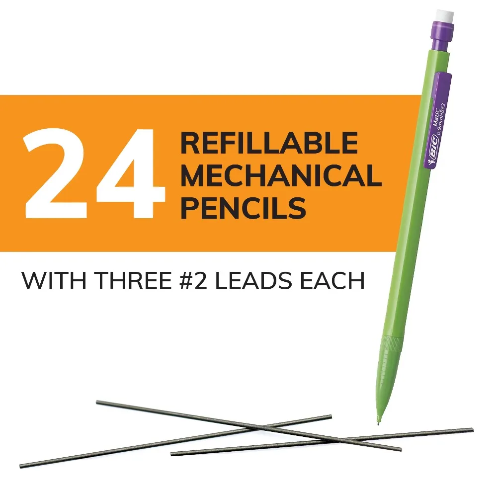 Mechanical Pencils 0.9 mm No. 2 Lead for School Office Writing Drawing Supplies Bulk Pack of 24 Xtra Strong HB view 3