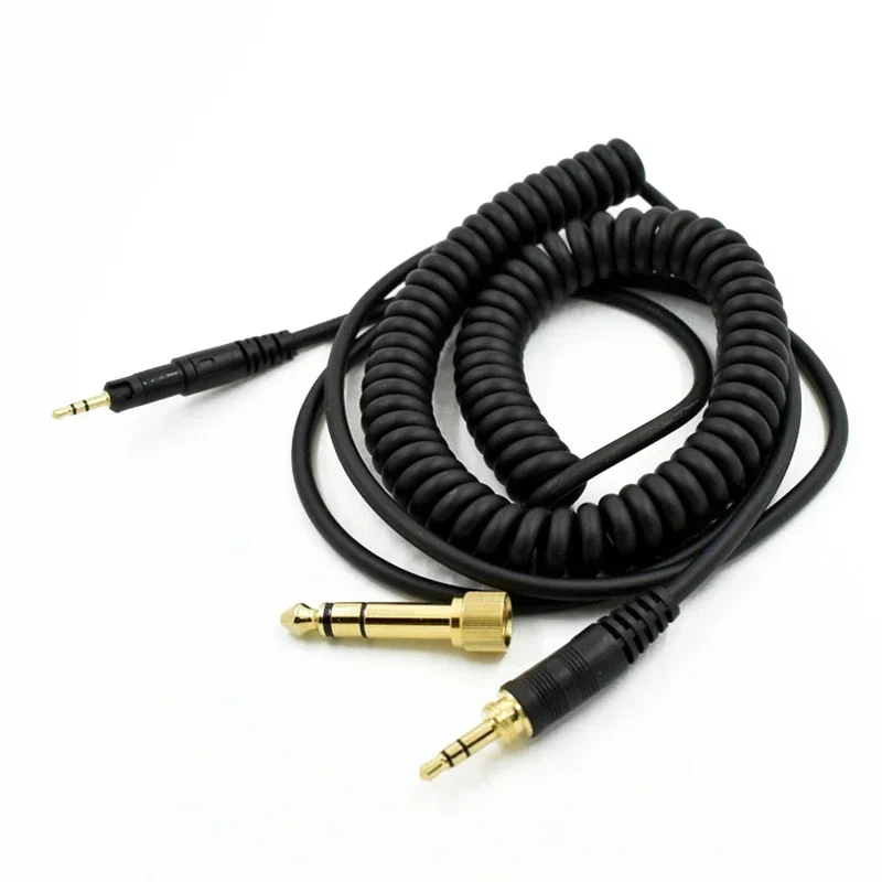 Per Audio-Technica Per HP-CC Cavo di ricambio Per ATH-M40x e ATH-M50x Adattatore per cuffie Cavo audio nero Linea di cavi