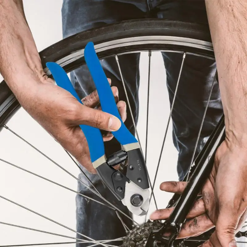 Cable Cutter For Bike Cable Non-Slip Metal Cable Cutter For Bike Blue Cutter Tool For DIY Enthusiasts Ergonomic Cutter Tool For