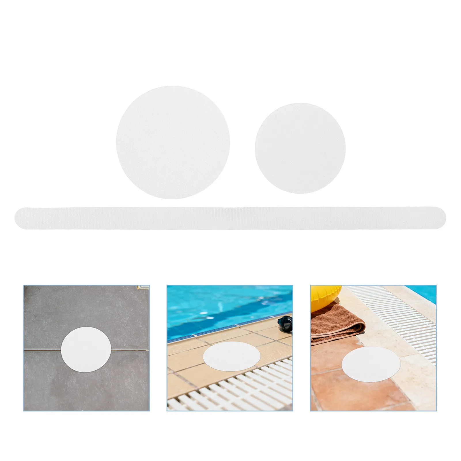 32Pcs Round Non Slip Shower Stickers Peva Textured Anti Slip Bathroom Stickers for Bathtub Stairs Wet Floor Elderly Safety