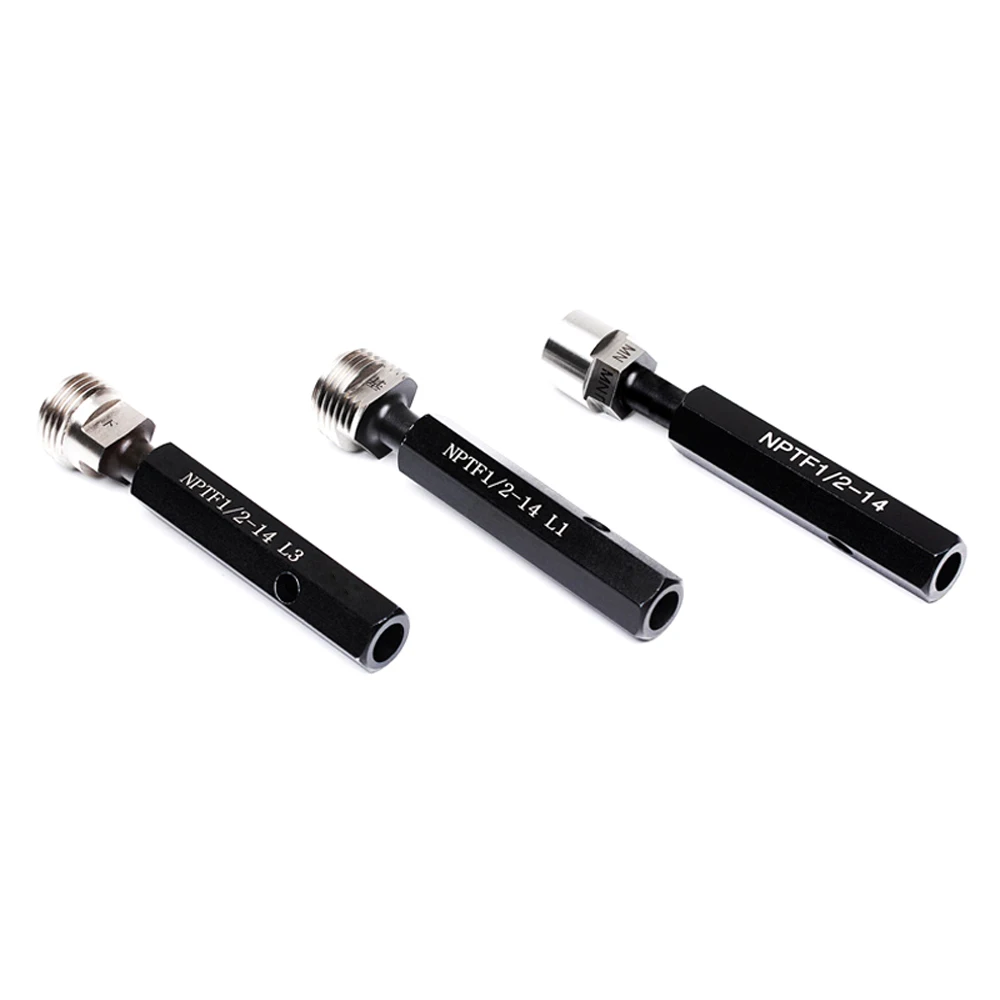 Imagem -02 - Americano Afilado Tubo Plug Gauge Conjunto 60 Graus Dryseal Tubulação Roscas Calibres Gage Nptf Nptf1 16 2
